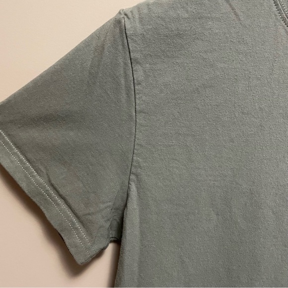 Olive Green Short Sleeve Crew Neck Tee Santa Barbara Women’s Medium Fits - Picture 3 of 7